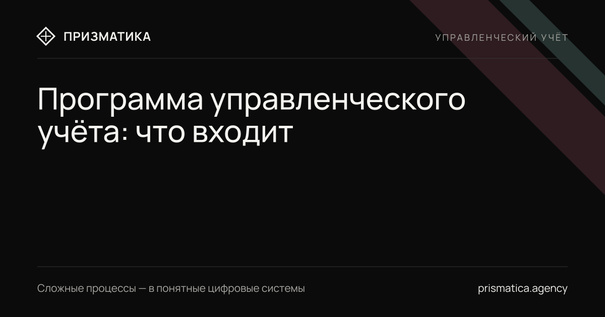 Программа управленческого учёта: что в неё входит и как перейти на ежедневные цифры